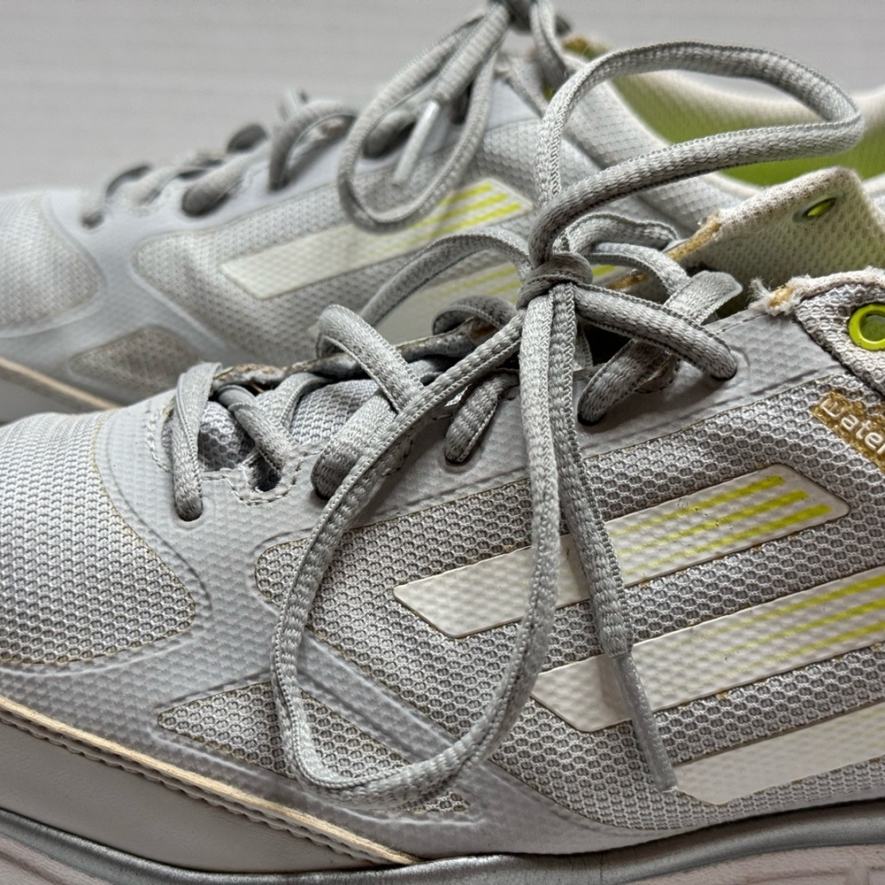 Adidas Adizero | ARTQ46777 | Golf Shoes | Women's Sz. 9.5 | Grey/White/Electrici
